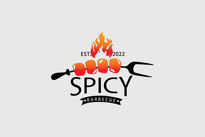 BARBECUE LOGO branding design flat graphic design illustration logo minimal typography ui vector