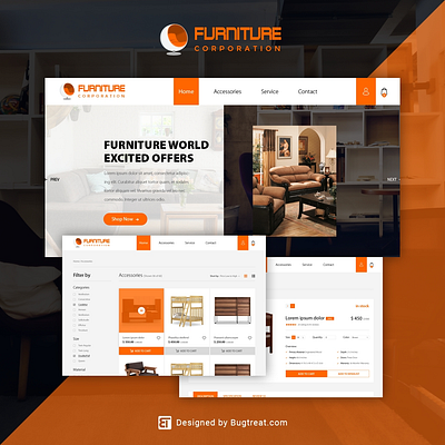 Furniture corporation cs cart theme bugtreat cs cart cs cart template cs cart themes cscart design ecommerce web design webdesign