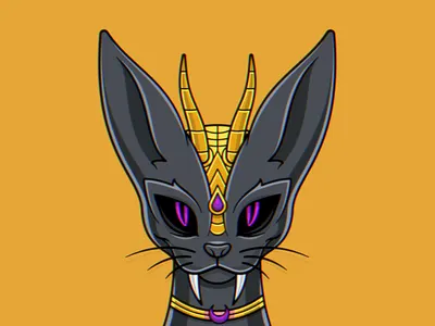 Grim Syndicate: Faelon Species art cat character grim syndicate illustration nft sphinx