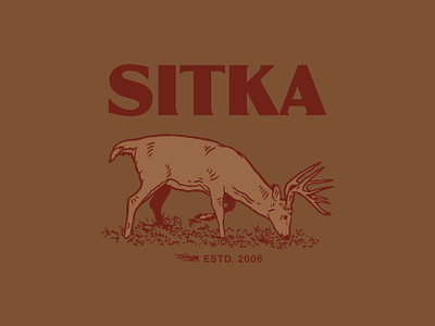 Sitka Whitetail adventure camping deer design hunt hunting illustration outdoors sitka