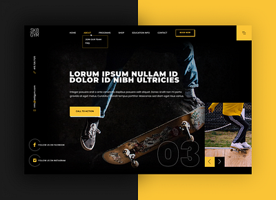 Skateboarding Website Redesign creative dynamicxx figma homepage illustration photoshop redesign skateboard skateboarding sport ui ux webdesign website wordpress