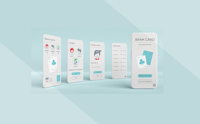 Bank Card game(2) x UI exploration adobe photoshop app design application card card game design figma game interface design mobile application photoshop ui uiux user experience user interface ux