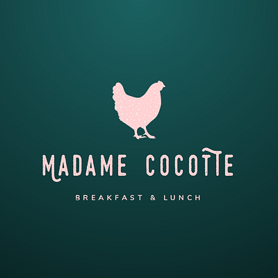 Logo Madame Cocotte branding design illustraion logo