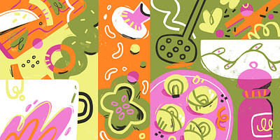 Veggie Menù branding cooking digital art editorial illustration food identity illustration restaurant vegetables