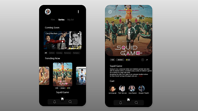 Movies & Series Streaming App Concept app design drama kdrama movies ui ux web