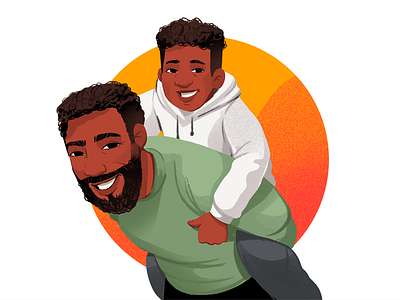 Real Bitcoin Illustrations: Parenting bitcoin child children cryptocurrency dad design design studio digital art digital illustration family financial graphic design illustration illustrator interface illustration parents ui illustration website graphics website illustration