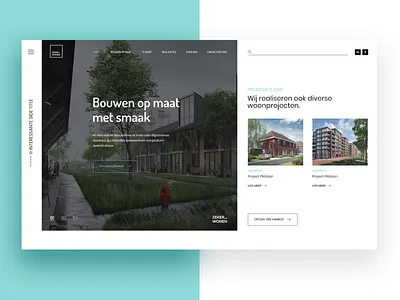 Real Estate "Zeker Wonen" Website Redesign business creative dynamicxx figma homepage houses illustration marketing photoshop real estate redesign ui ux webdesign