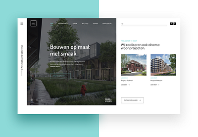 Real Estate "Zeker Wonen" Website Redesign business creative dynamicxx figma homepage houses illustration marketing photoshop real estate redesign ui ux webdesign