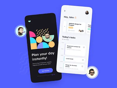 Task manager concept app app application banner bright concept design graphic inspiration schedule task task manager ui uiux ux web webdesign