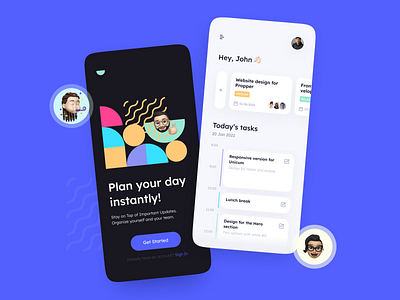 Task manager concept app app application banner bright concept design graphic inspiration schedule task task manager ui uiux ux web webdesign