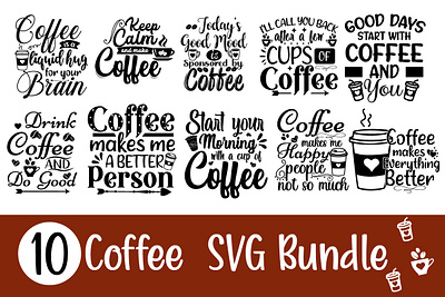 Coffee SVG Bundle print on demand