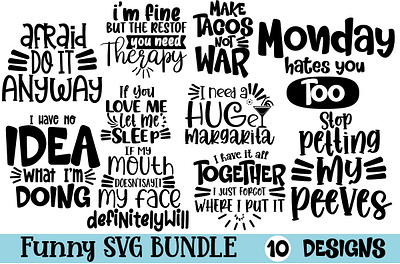 Funny SVG Bundle print on demand