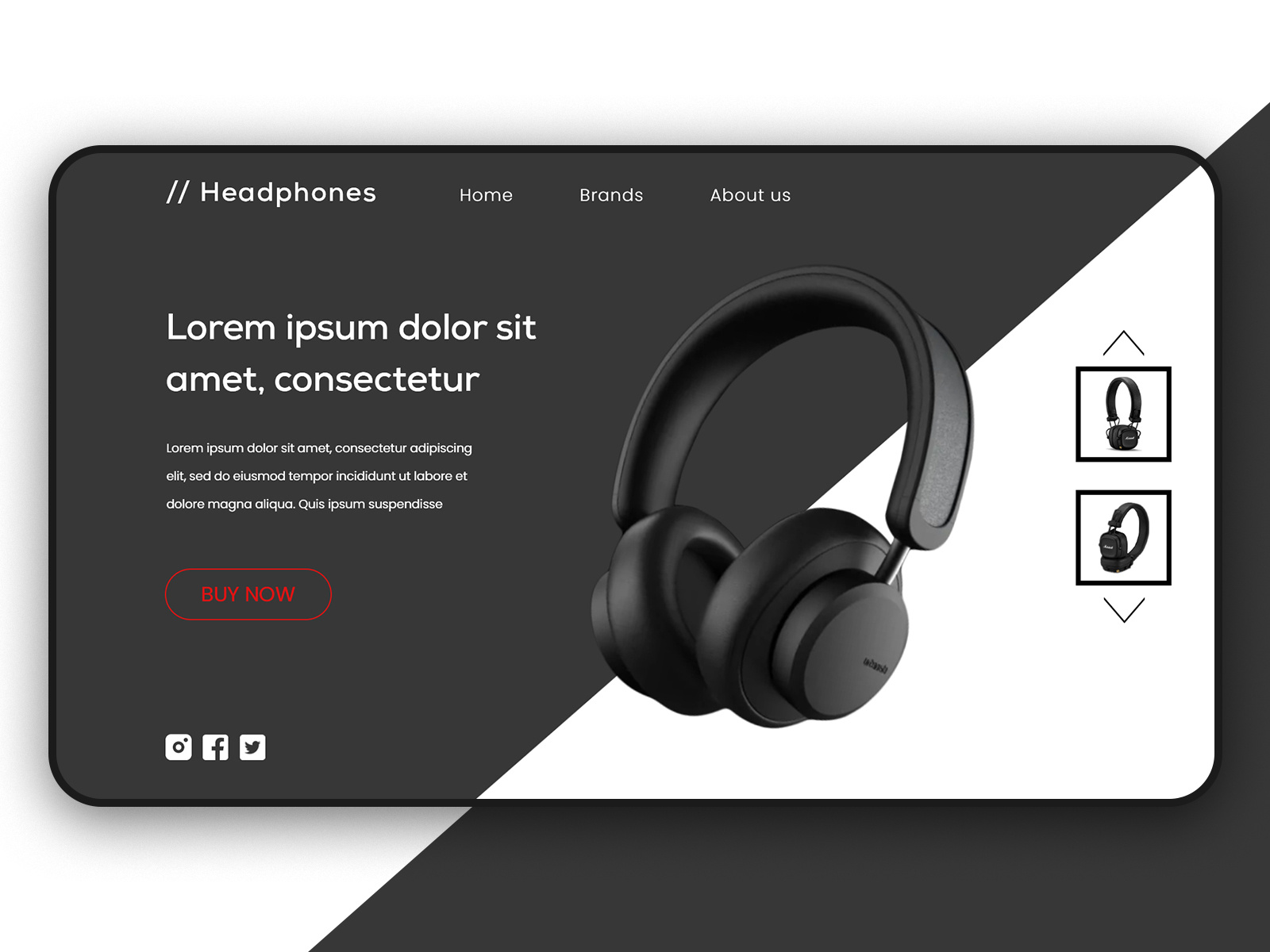 Example of Website Landing Page