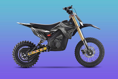 48V Elektro Kinder Moto Cross mockup branding graphic design mockup wrap