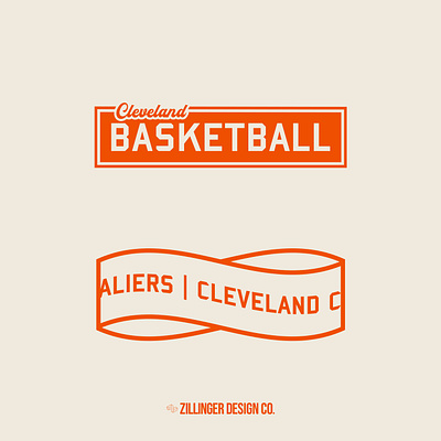 Cleveland Cavaliers Badge Set badge basketball cavaliers cleveland design logo vintage