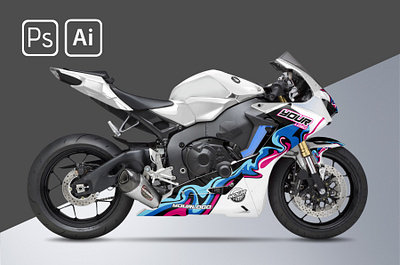 CBR 1000 RR mockup decal design illustration kits ktm mockup print wrap