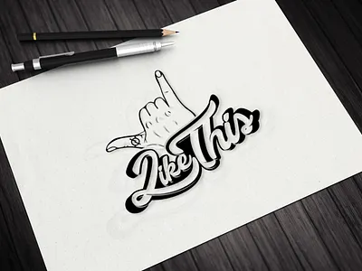 LikeThis T-Shirt Logo... branding custom lettering custom typography design flat logo hand made hand made logo illustration lettering logo logo design logodesign signature sketch tshirt typography ui vector