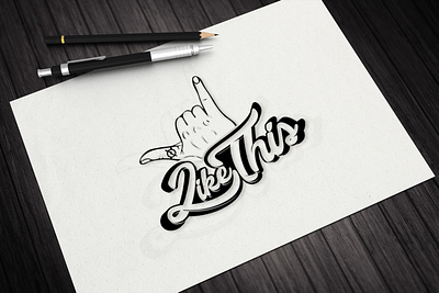 LikeThis T-Shirt Logo... branding custom lettering custom typography design flat logo hand made hand made logo illustration lettering logo logo design logodesign signature sketch tshirt typography ui vector