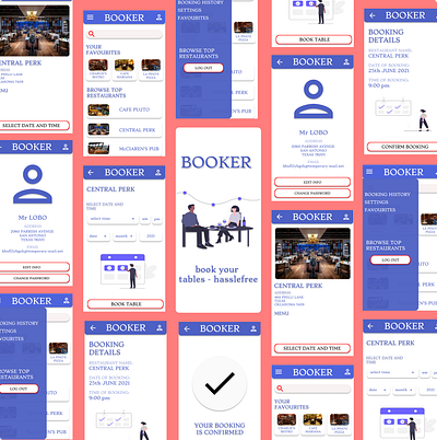 BOOKER design ui ux