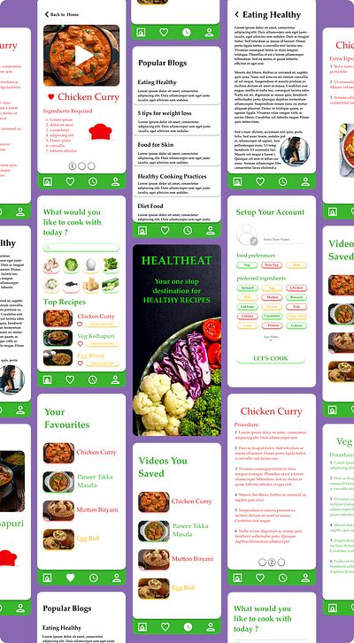 HealthEat design ui ux