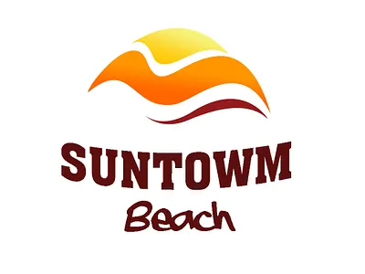 sun town beach branding graphic design logo