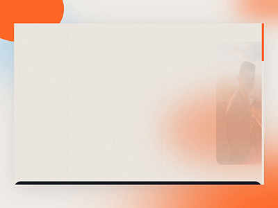 Personal Portfolio 2022 blurry gradient five column glow interactions portfolio typography webflow website