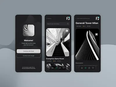 Deview - Mobile App app appinterface architecture branding building clean darktheme figma flat graphicdesign ios minimal mobile mobileapp ui uidesign user interface ux uxdesign webdesign