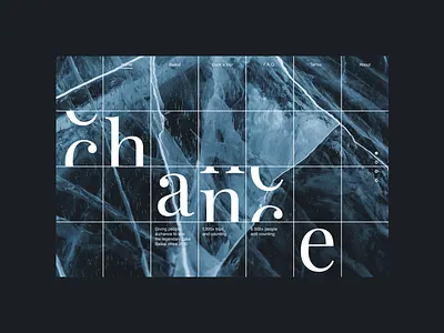 Lake Baikal contemporary design modern monochrome typography ui web
