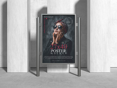 Premium Poster Mockup Free poster mockup free