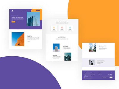 Archi-Tent Landing Page animation app branding create design graphic design illustration landing logo typography ui ux vector