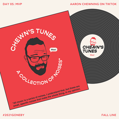 Aaron Chewning Merch 2021goneby aaron chewning branding designchallenge graphic design mvp recorddesign tiktok tiktoksongs visual identity