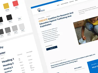 CREATE Website Redesign app awesome charity charity organization clean design figma free human human trafficking illustration minimal simple ui ui ux uiux website website ui xd