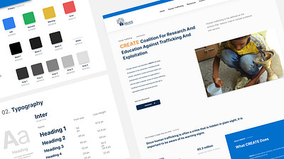 CREATE Website Redesign app awesome charity charity organization clean design figma free human human trafficking illustration minimal simple ui ui ux uiux website website ui xd