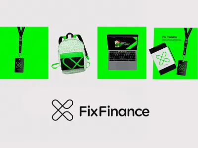 Fix Finance branding graphic design illustration logo typography