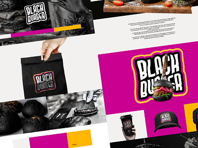 Black Burger branding design graphic design illustration logo typography