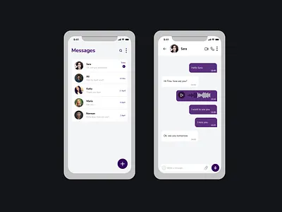 Daily UI #013 | Direct Messaging app design dailyui direct messaging messages