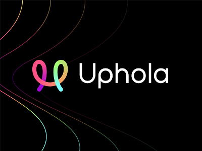 Uphola Logo Identity abstract blockchain colorful icon fintech futuristic color inpetor latter logo lines logo logo designer logo for a brand logo identity logo identity icon logo inspirations logo u nft pattern u u logo up