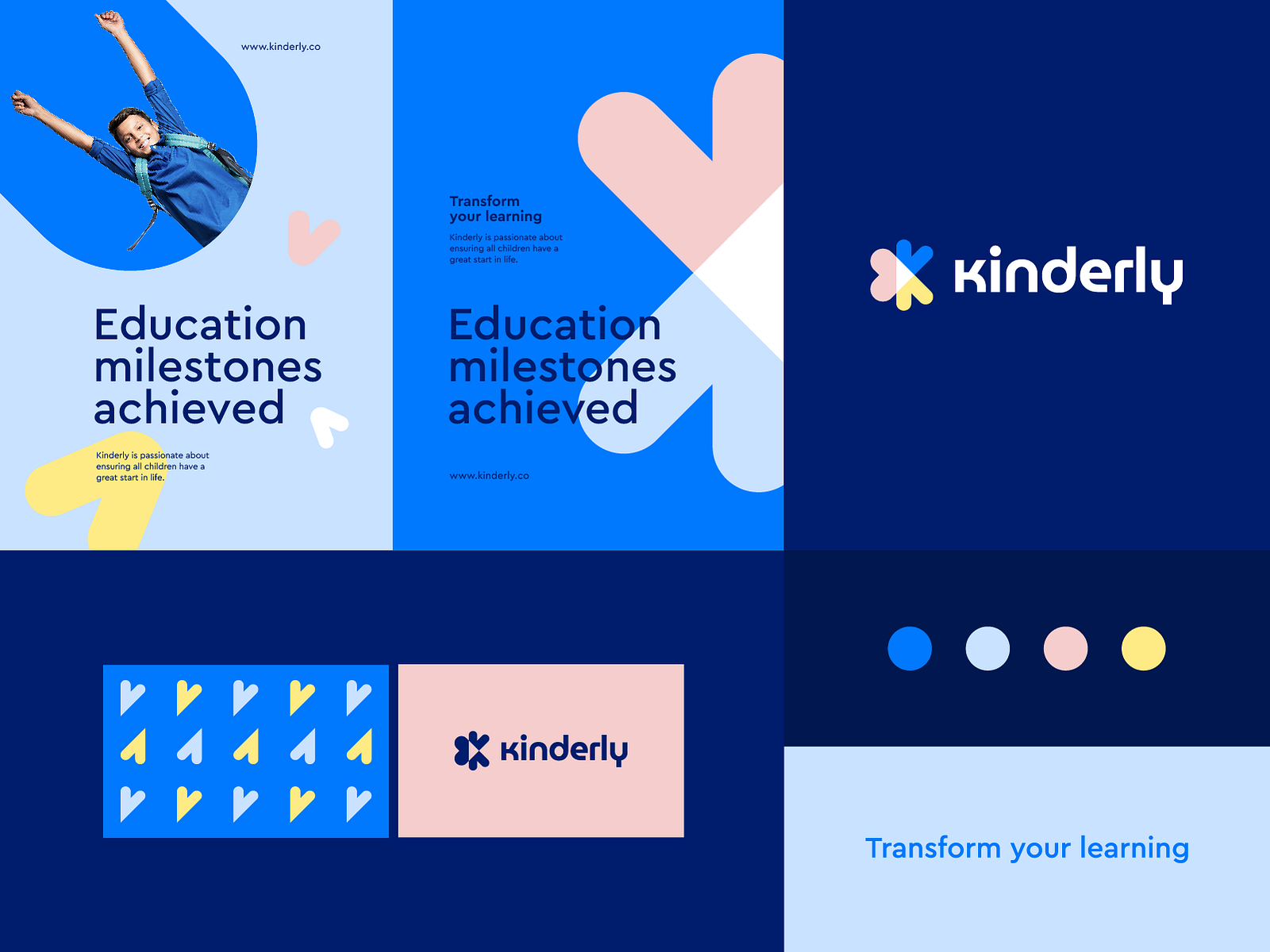 Kinderly Visual identity system by Ahmed creatives on Dribbble