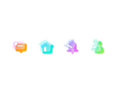 Super Glassmorphism Icons Set blur figma frosted glass glassmorphism icons iconset iconspack super uidesign