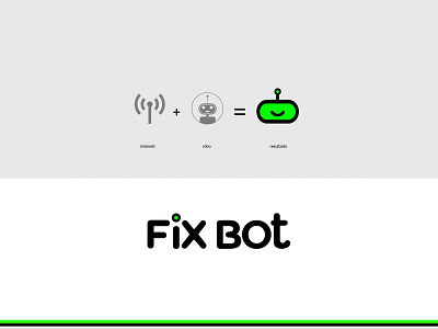 Fix Bot branding graphic design illustration logo typography