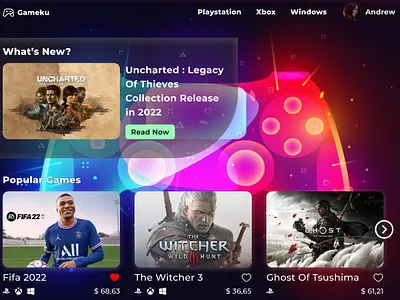 Dashboard Game Shop concept dasboard concept dashboard design game graphic design illustration portfolio shop ui ui design ux web