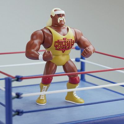 Wrestling Guys bret c4d flair hart hogan hulk macho man ric toys ultimate warrior wrestling wwe wwf