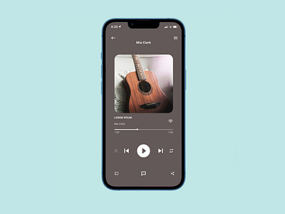 Daily UI Challenge - Day #009 - Music Player app dailyui music player ui