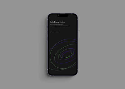 start screen for solar system app adobexd app application design figma graphic design minimalism onboarding start ui ux