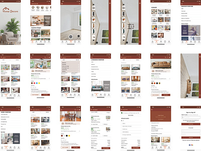 AR Furniture app design prototype research ui user interface ux wireframe
