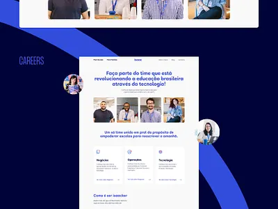Isaac - New Website blue education isaac responsive site startup web webflow website