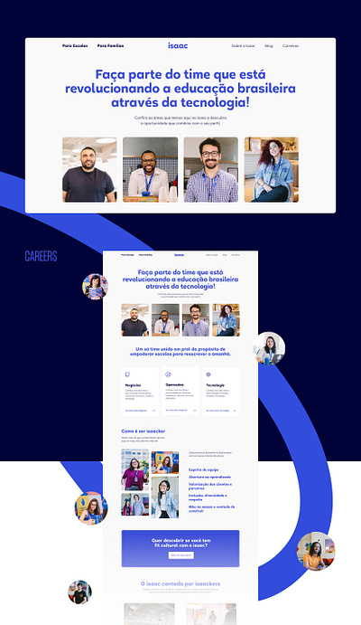 Isaac - New Website blue education isaac responsive site startup web webflow website