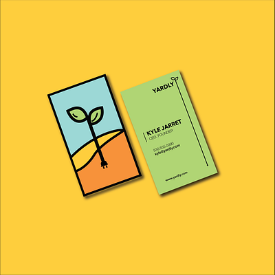 Yardly Business Cards brand identity branding business cards design graphic design illustration logo