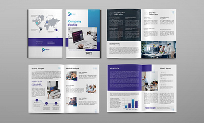 Digital Solutions Company Profile add adds annual report bifold branding brochure business catalog company profile corporate design ebook flyer graphic design illustration magazin poster proposal template