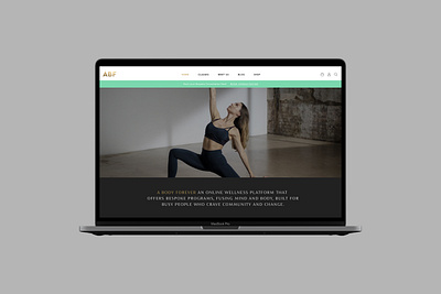 A Body Forever beauty branding ui website wellness
